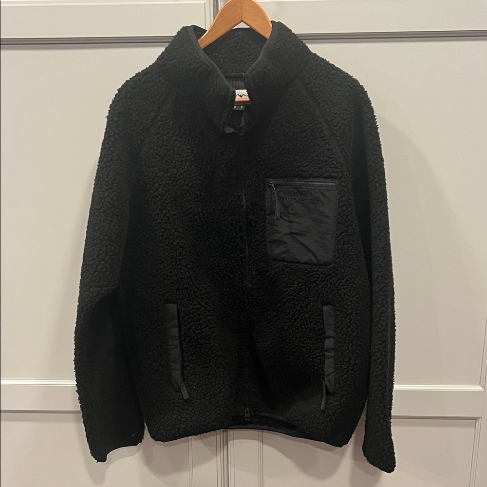 Men's Cozy Black Sherpa Jacket